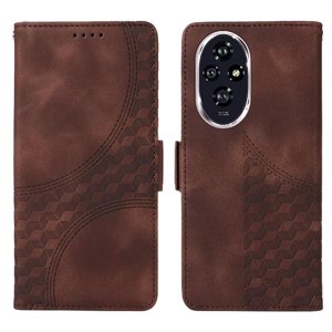 Carcasa Foxdock Honor 200 De Cuero Pu, Diseño Acolchado Clásico, Protección Contra Caídas Y Rayones