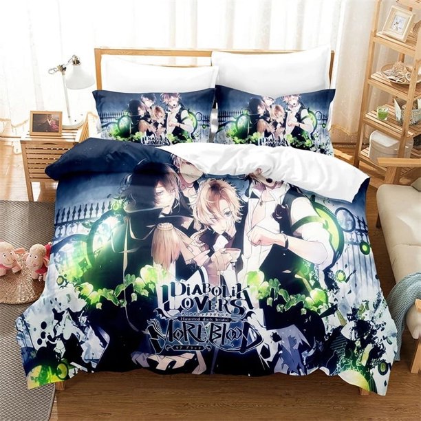 Diabolik Lovers Set Boys Girls Duvet Cover Pillowcase Bed Kids Adult Fashion Home Textileextile