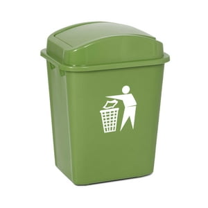 Recilock - Basurero 30 Litros Tapa Vaiven - Verde