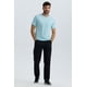 thumbnail image 4 of Polera Hombre Básica Con Bolsillo Celeste, 4 of 4