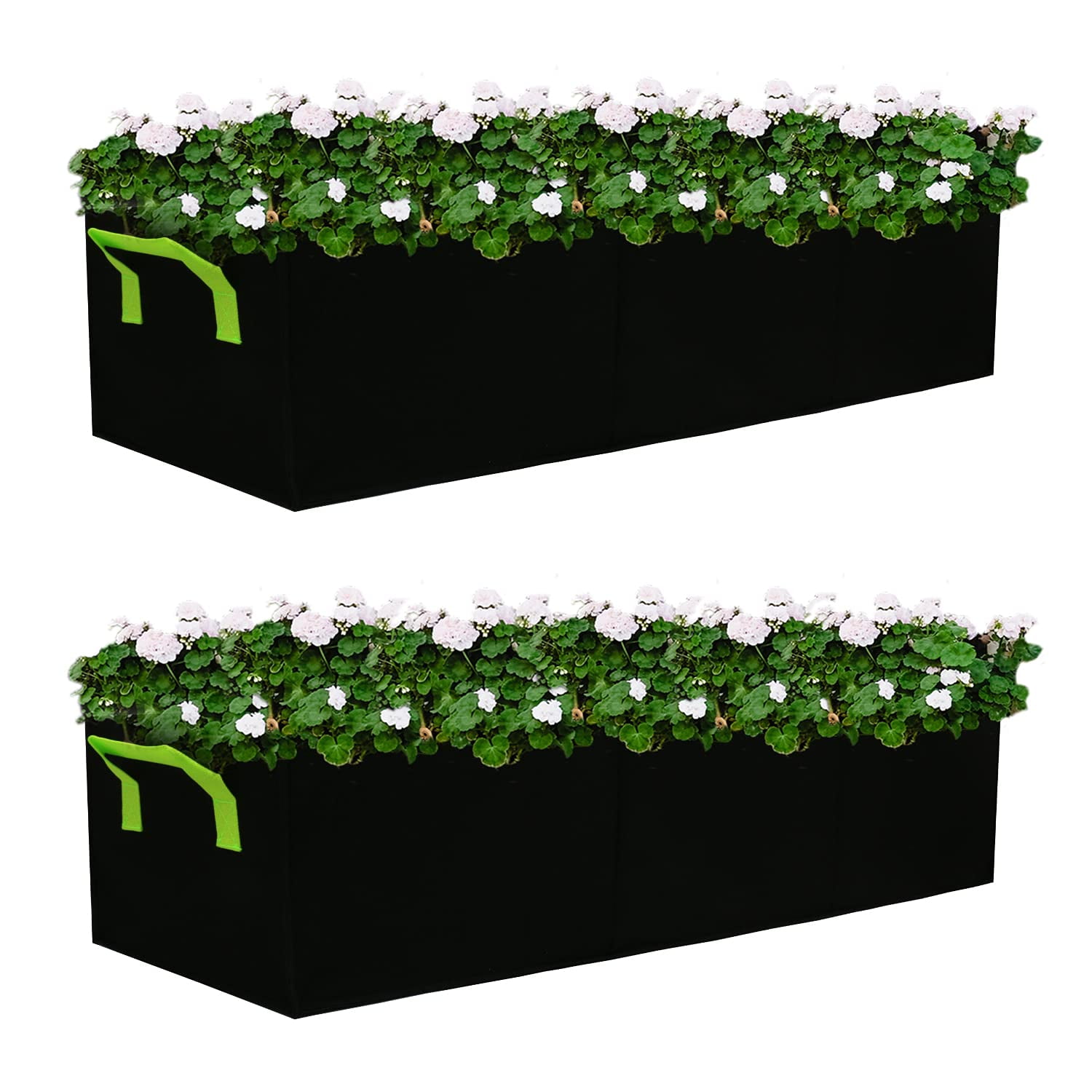 Pack De 2 Bolsas De Tela Con 3 Orificios De 90 X 30 X 20 Cm De Planter Auroal