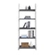 thumbnail image 2 of 5-Tier Shelves,Bookshelf, Storage Rack, Bookcase with Rubber Wood Frame, Ladder Shelf for Living Room, Home Office, Kitchen, Bedroom, Apartment, 2 of 3