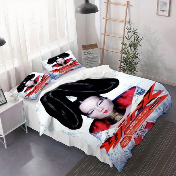 3pcs Homogenic - Bj\u00F6rk Duvet Cover Set - Bedding Soft Duvet Cover and Pillowcases