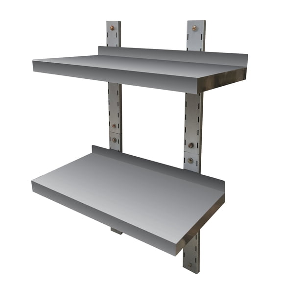 Repisa de pared doble de acero inoxidable SSDWMS Sportsman
