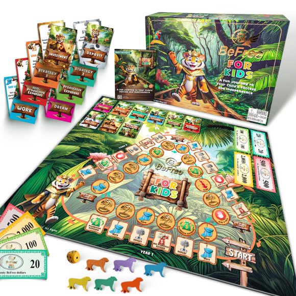 Juego de mesa BeFree for Kids Fun Money Financial Literacy 7+