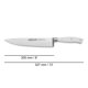 thumbnail image 3 of Cuchillo de Chef Arcos 20 cm Acero Inoxidable Riviera Blanco, 3 of 9