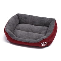 Genérico - Cama Ultrasuave Para Mascotas Rojo Talla M 54Cm X 42Cm