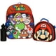 thumbnail image 1 of Conjunto de mochila 4 piezas Super Mario Bros Bolsa escolar con bolsillos delanteros y laterales Bolsa de almuerzo con botella de agua y juguete Squish Ball Nintendo, 1 of 3