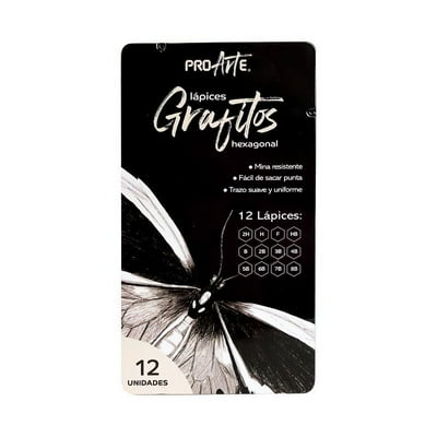 Lápiz Grafito Dibujo 12 Unidades  Proarte