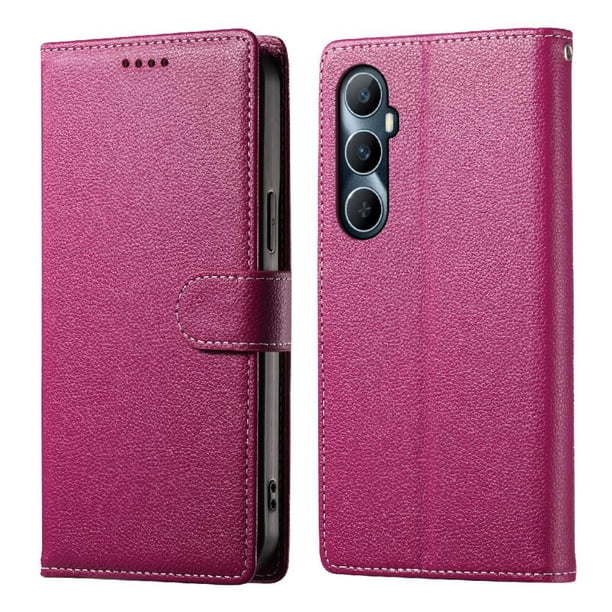 Funda para FOXDOCK Realme C65 4G– Cuero Premium, 3 ranuras para tarjetas, Protección contra impactos