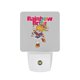 thumbnail image 1 of Rainbow Brite / Arcoíris Brillante Luz nocturna LED con sensor de anochecer a amanecer para dormitorio, baño, pasillo, escaleras - Lámpara LED nocturna de enchufe, 0.5W - 1 pieza, 1 of 6