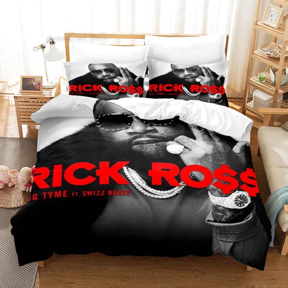 RICK ROSS Bedding Set Bed Set Aldult Kid Bedroom Duvetcover Sets Cool bed sheet set