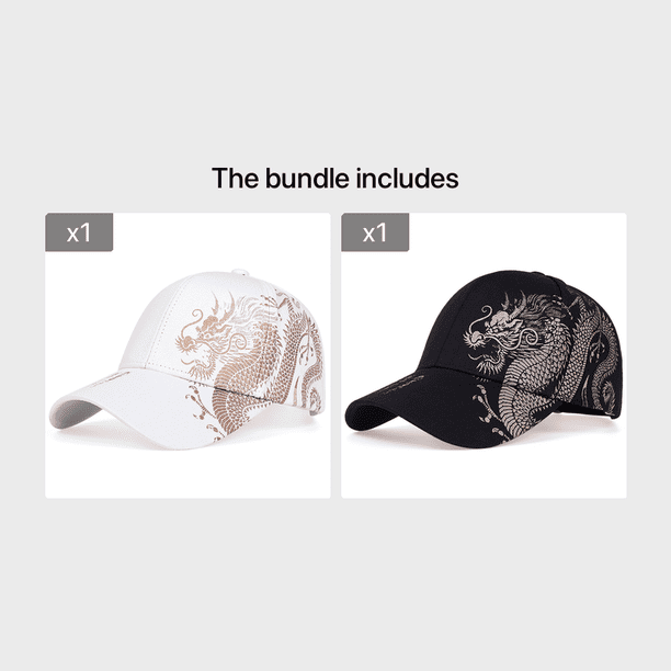 Men's Dragon Design Baseball Cap,3 Colors Available