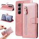 thumbnail image 1 of Funda tipo cartera para Infinix Hot 60i 4G con bolsillo con cremallera y ranuras para tarjetas – Función de soporte Rosa, 1 of 5