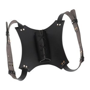 Bothyi - Espada Dorso Doble Vaina Renacimiento Doble Espada Hombro Vikingo Negro