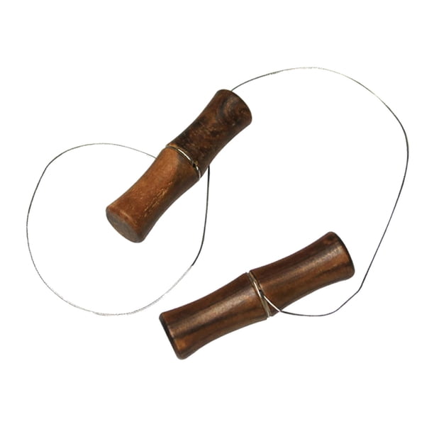 Alambre de corte de arcilla, Herramientas de alfarería para esculpir manualidades, recorte con mango de madera, herramienta de alambre de cerámica de