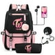 thumbnail image 2 of Twice Large Capacity USB Charging Book Bag Mochila Travel Bag Sana Momo Backpacks Gift Fans Collection, 2 of 3