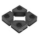 thumbnail image 2 of Bases Niveladores Patas Lavadora Refrigerador Anti Vibración Negro/gris, 2 of 10