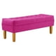 thumbnail image 2 of Banqueta Wood 2c Felpa 04 Fucsia, 2 of 4