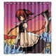 thumbnail image 1 of Cortina de ducha de anime para chica bonita, juego de cortina de baño con ganchos, tamaño 66 x 72 pulgadas, 1 of 3