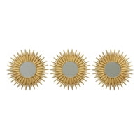 Genérico - Set 3 Espejo Decorativo Pared Diseño Aura Radiante Jhn