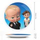 thumbnail image 2 of Jefe en pañales niño blanco Plato decorativo de porcelana fina (bone china), plato decorativo de cerámica para hogar, oficina, soporte de pared, platos decorativos para dormitorio - 6 pulgadas (15 cm), 2 of 6