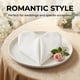 thumbnail image 5 of REGALWOVEN Juego de 6 Servilletas de Tela, Poliéster Lavable y Reutilizable para Mesa de Cena en Casa, Restaurante, Bodas y Eventos Blanco 16x16 pulgadas, 5 of 6