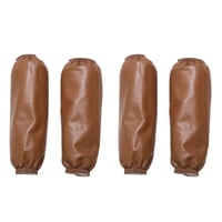 Magideal - 2 Pares De Fundas Impermeables Para Brazos, Fundas De Cuero Pu, Fundas Para Brazos Para Carnicero, Lavado De Coches, Cocina, Lavado De Platos , Marrón