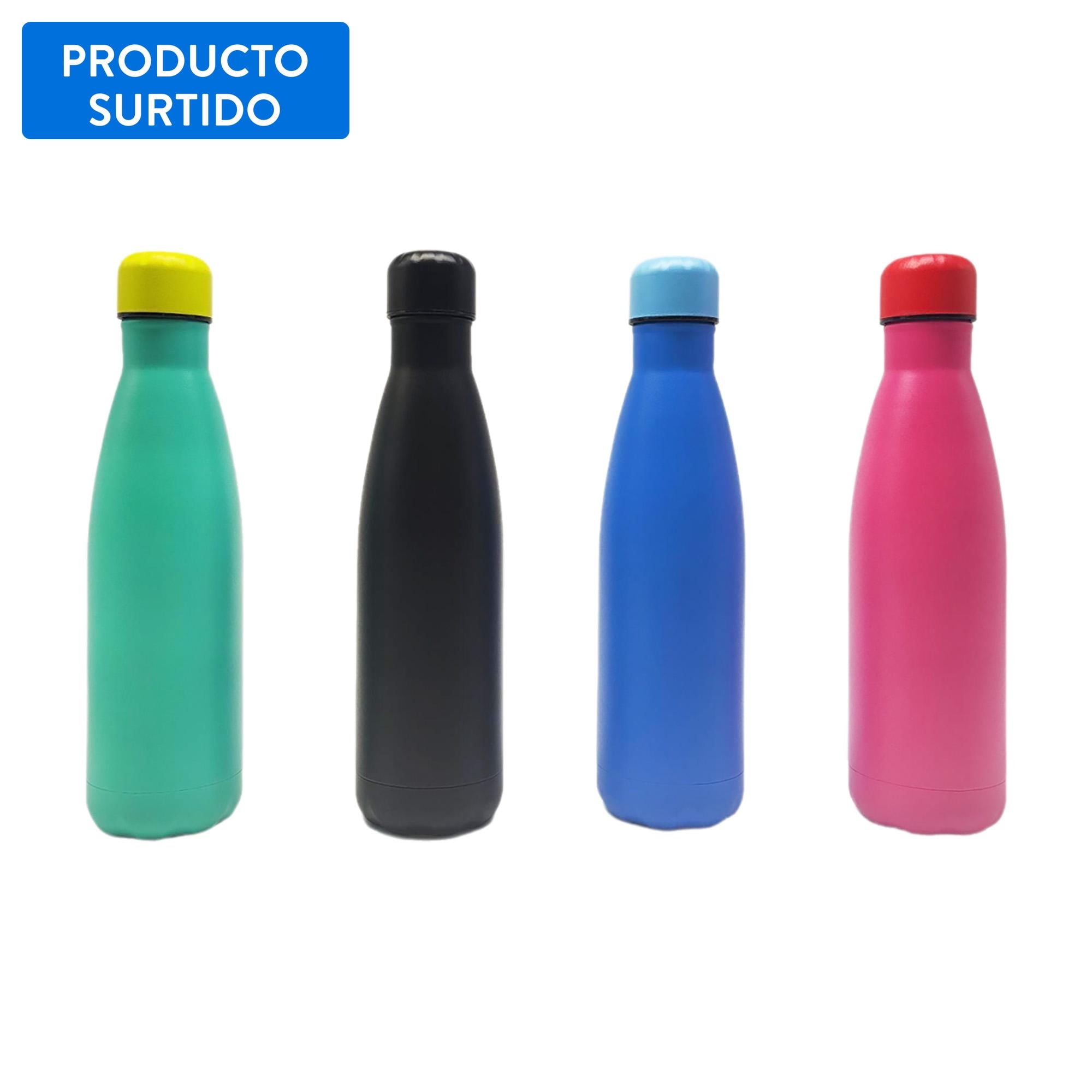 Botella Acero Inoxidable 500Ml, color surtido 1 un