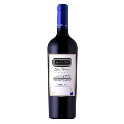 Vino Tinto Select Terroir Reserva Merlot Botella 750 Cc Santa Ema