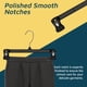 thumbnail image 5 of Perchas para pantalones Lifemaster, paquete de 10, 30 cm, con pinzas, blancas, 5 of 6