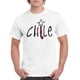 thumbnail image 1 of Polera Hombre, color blanco, talla XL, Estampado Chile, 1 of 3