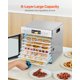 thumbnail image 4 of Deshidratador de alimentos VEVOR 400 W 8 bandejas 28 × 20 cm con temporizador, 4 of 9