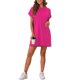 thumbnail image 4 of INSPIRE CHIC Vestido de Dormir de Manga Corta para Mujer, Mezcla de Rayón Suave con Bolsillos Laterales y Puños Enrollados para Primavera Verano 2XL Rosa Rosa, 4 of 6