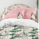 thumbnail image 1 of Juego de cama infantil personalizado con flores tropicales (edredón o funda nórdica), 1 of 3