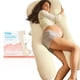 thumbnail image 1 of Almohada de embarazo Frida Mom de cuerpo completo, fresca, color marfil, 1 of 7