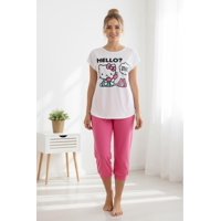 Pijama Mujer Hello Kitty Blanco S