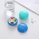 thumbnail image 2 of 4-cell Cover Convenient Pill Box Portable Pill Box Mini Pill Box Pill Health Box Medicine Storage Box Personal Health Care, 2 of 3