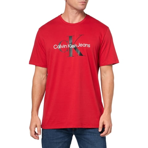 Camiseta De Cuello Redondo Con Logotipo De Monograma De Calvin Klein Para Hombre