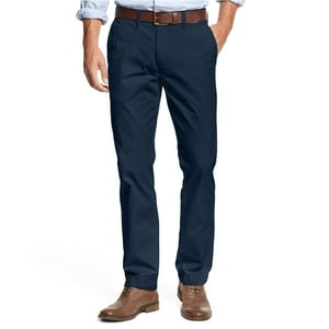 Pantalones Tommy Hilfiger, Chinos Elásticos, Grandes Y Altos, De Corte Clásico