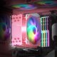 thumbnail image 3 of Enfriador de aire para CPU Vetroo V5 con 5 tubos de calor, 120 mm RGB, rosa, 3 of 9