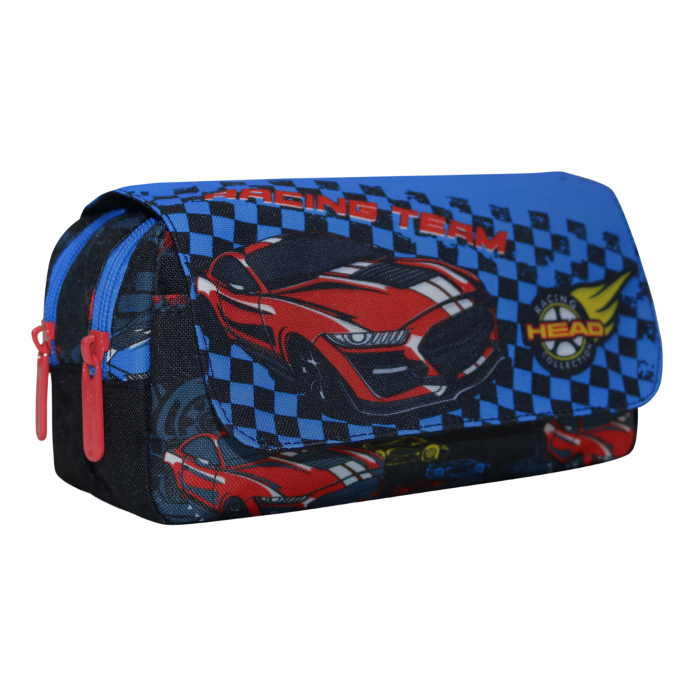 Estuche Infantil Niño Eraser Speed Car Negro Head