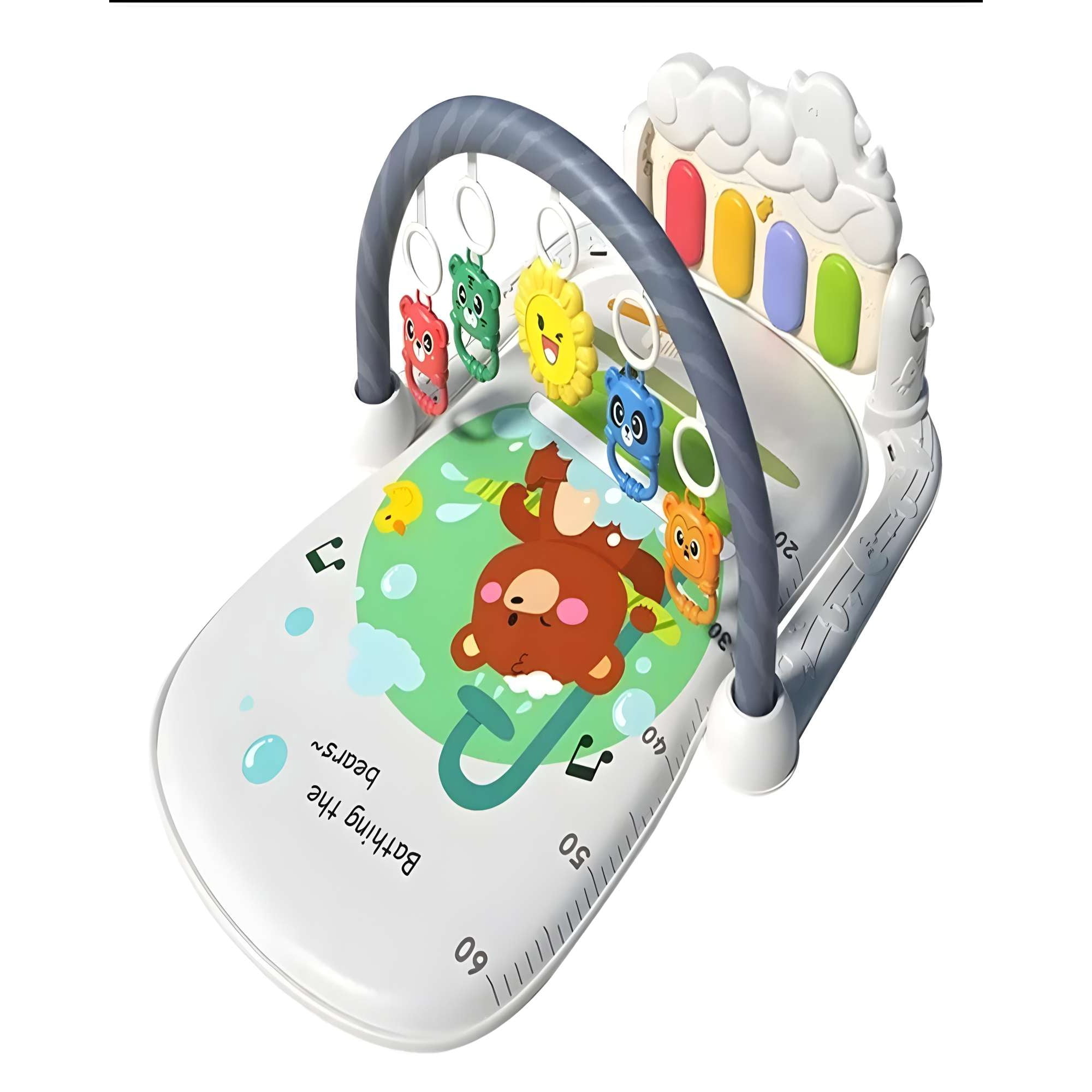 Genérico - Gimnasio Musical Para Bebe Con Piano Color Blanco