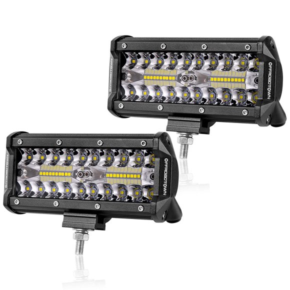 Luces de conducción todoterreno LED Pods OFFROADTOWN de 6 pulgadas y 240 W, x2