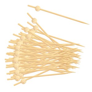 Magideal - 200 Palillos De Fruta De Bambú Para Cócteles, Aperitivos, Sándwiches Y Bocadillos Decorativos Ecológicos. Ideales Para Bodas, Cumpleaños Y Otras Fiest