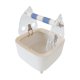 thumbnail image 4 of Soporte De Inodoro Para Loros, Punto Fijo, Percha De Excreción Para Periquitos, Guacamayos, Cacatúas, Color Azul, 4 of 5