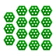 thumbnail image 5 of Almohadillas De Tracción Hexagonales Para Tablas De Surf, 15 Uds., Para Tablas De Pescado, Skimboards, Deportes Acuáticos, Color Verde, 5 of 5