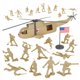 thumbnail image 1 of Helicóptero Playset TimMee Plastic Army para hombre con 24 soldados, 1 of 9