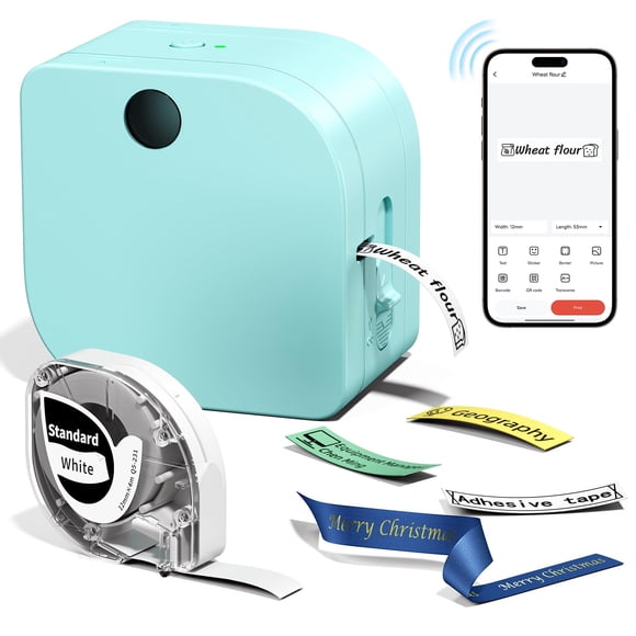 Rotuladora Phomemo P12 Bluetooth con transferencia térmica, color verde
