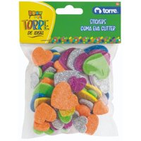 Stickers Goma Eva Glitter Torre